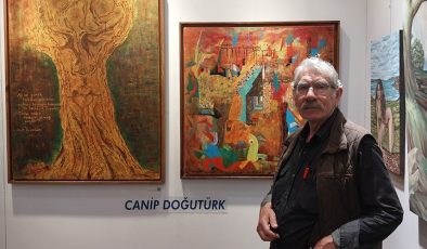 Canip Doğutürk, ArtContact Fuarı’nda Eserleriyle Göz Doldurdu.