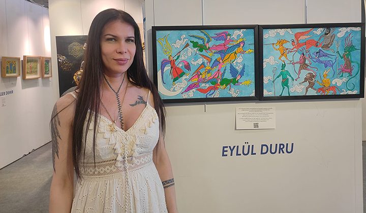 Eylül Duru eserleriyle Gazze’deki soykırıma hayır diyor