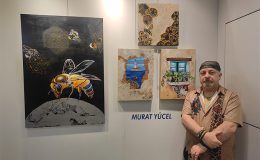 Murat Yücel eserlerini ArtContact Uluslararası Çağdaş Sanat Fuarı’nda sanatseverlerle buluşturdu