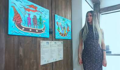 Eylül Duru, “Meleklerin Gemisi” adlı eseriyle Gazze için barış mesajı verdi